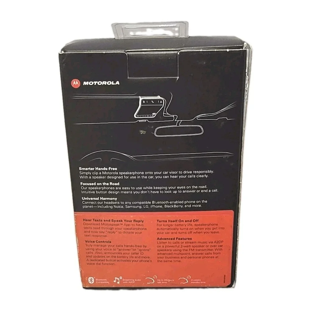 Motorola Roadster Universal Bluetooth In-Car Speakerphone New Sealed Handsfree